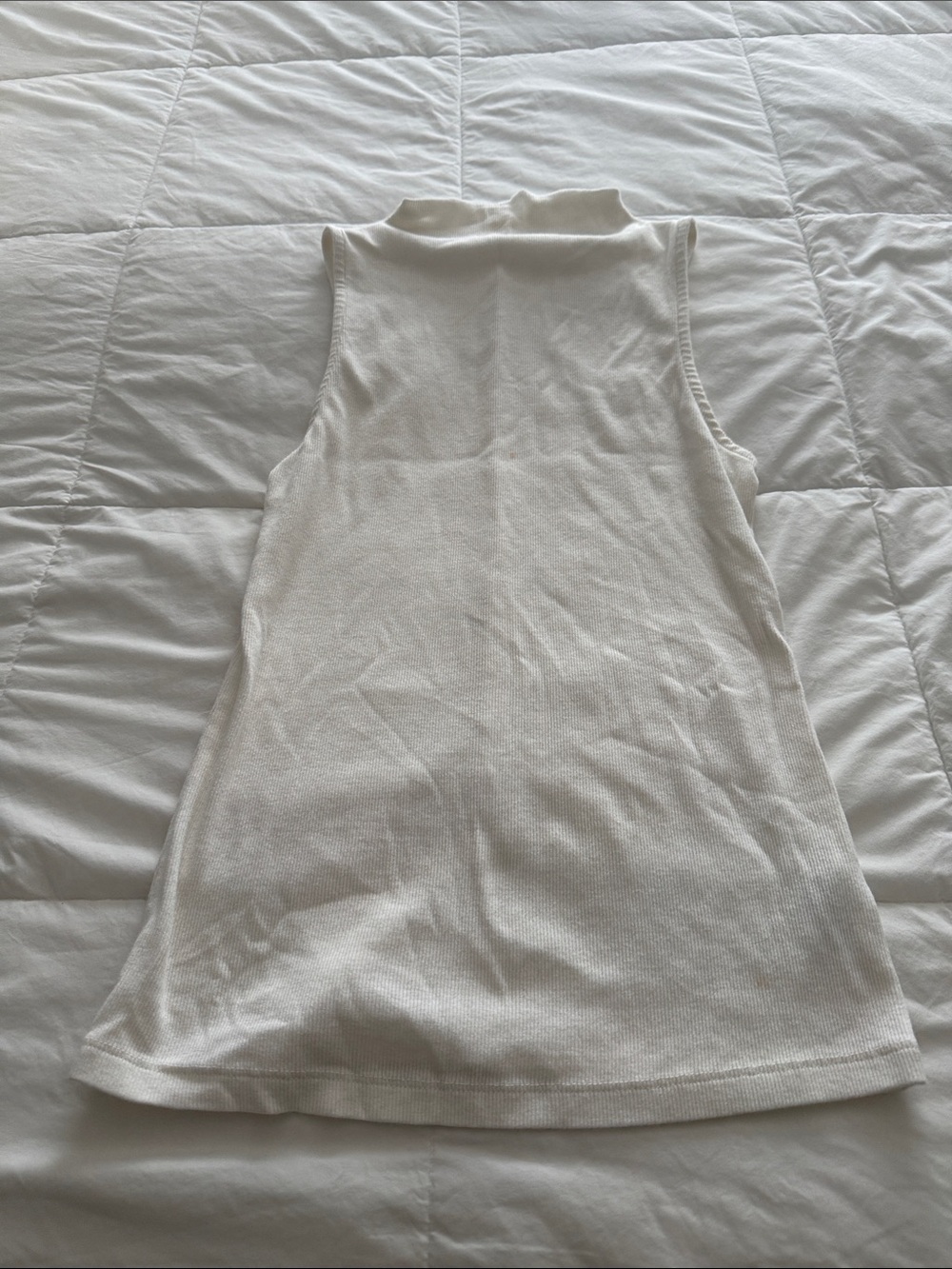 a new day Sleeveless Mock Neck Tank Top - White